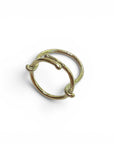 Life in Circle Ring - 14k Solid Gold