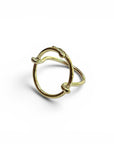 Life in Circle Ring - 14k Solid Gold