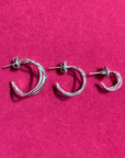 Dragonfly Hoop Stud Earrings