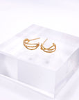 Dragonfly Hoop Stud Earrings