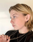 Meander in Circle Earrings