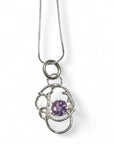 Sculpture Necklace - Amethyst