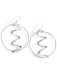 Meander in Circle Earrings