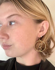 Meander in Circle Earrings