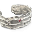 Paperclip Cuff - Natural Pink Topaz
