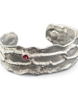 Paperclip Cuff - Natural Pink Topaz