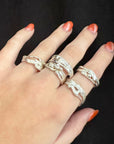 Sterling Silver Triple Ring