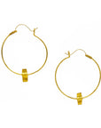 Maru Ribbon - Hoop Earrings - Large