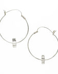 Maru Ribbon - Hoop Earrings - Large