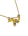 Gold Vermeil Maru Ribbon Pendant