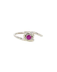 Spark Ring - Sterling Silver, Ruby