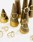 Life in Circle Ring in Gold-Plated Sterling Silver Jewelry for Women