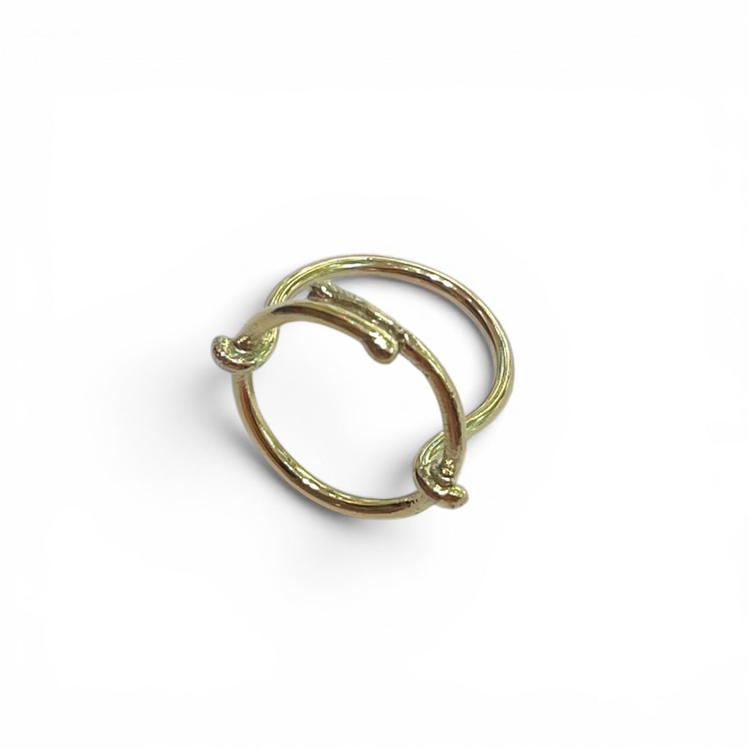 Life in Circle Ring - 14k Solid Gold