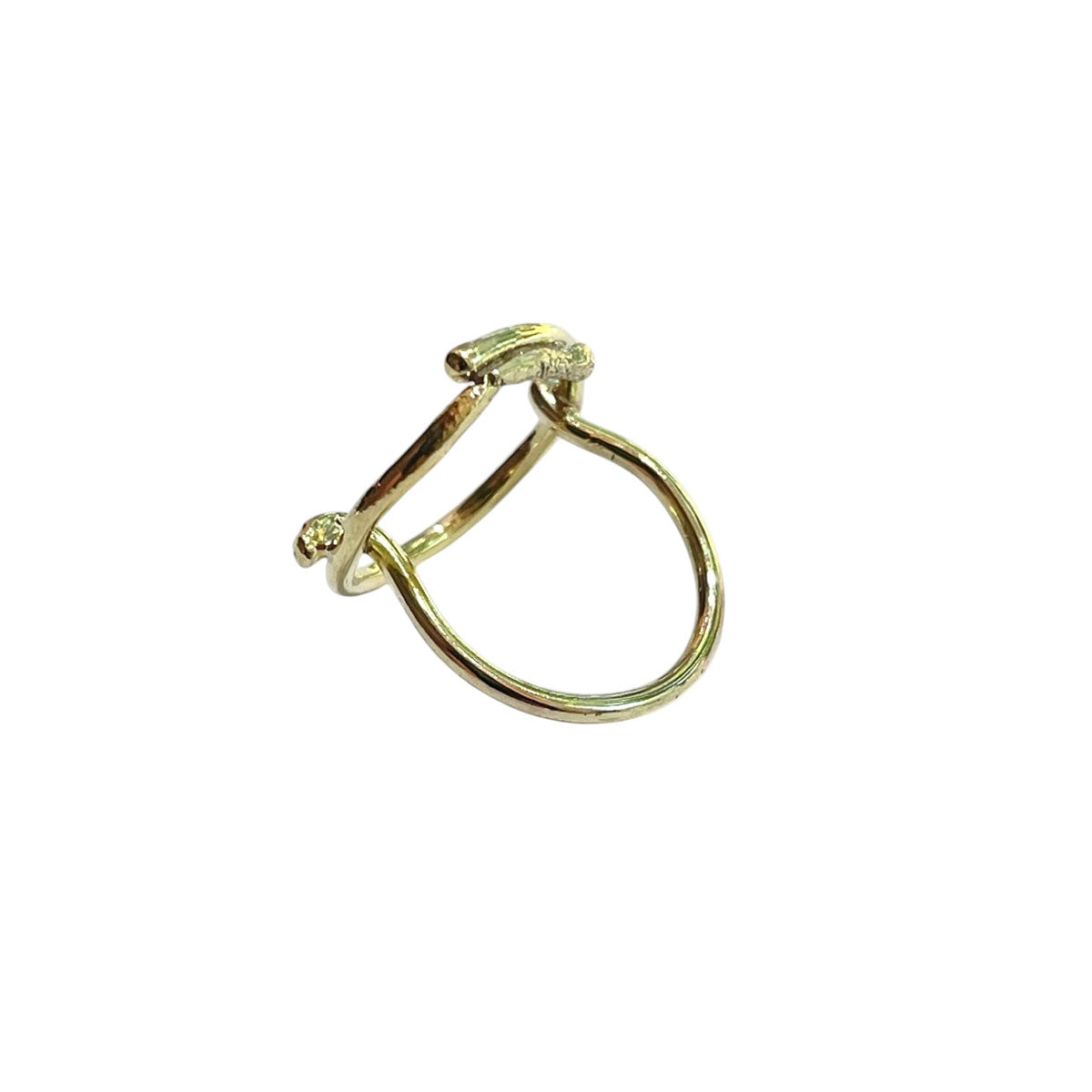 Life in Circle Ring - 14k Solid Gold