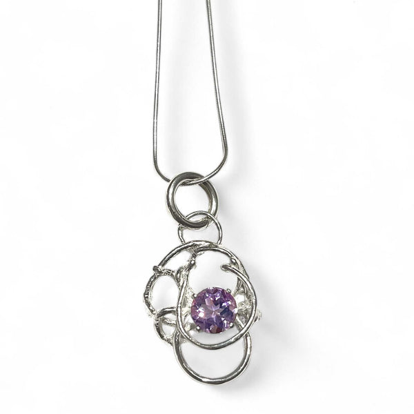Sculpture Necklace - Amethyst – Gillian Trask