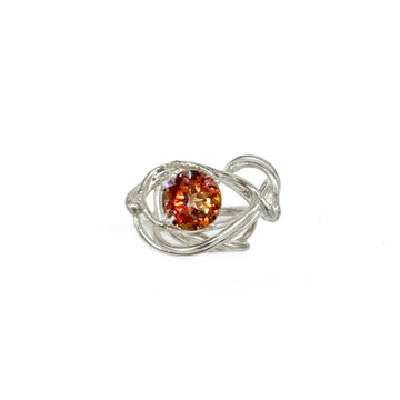 Sculpture Ring - Sterling Silver, Anastasia Topaz