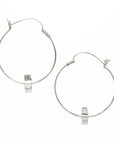 Maru Ribbon Hoop Earrings - Large