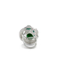 Sculpture Ring - Sterling Silver, Green Onyx