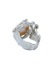 Sterling Silver Pearl Sculpture Ring