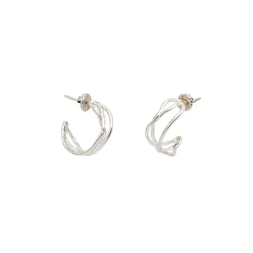 Dragonfly Hoop Earrings - Sterling Silver