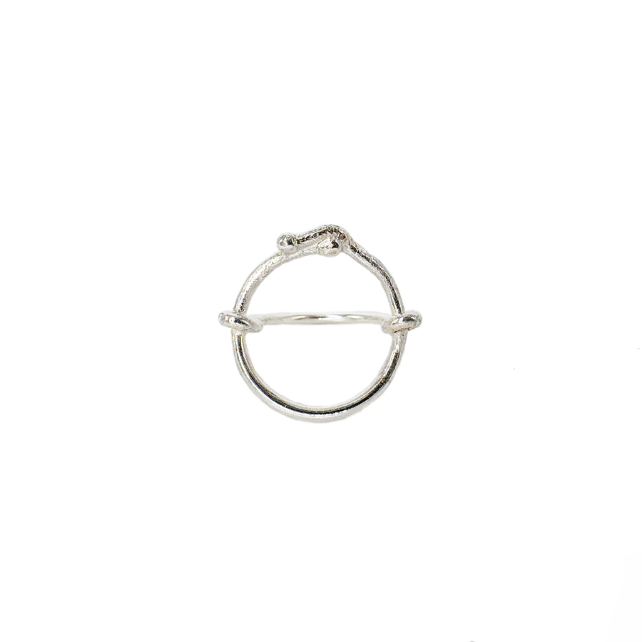 Sterling Silver Life in Circle Ring