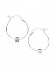 Maru Ribbon Hoop Earrings - Small