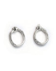 Iso Sterling Silver Stud Earrings in Women's Jewelry