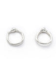 Iso Sterling Silver Stud Earrings in Women's Jewelry