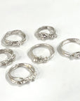 Sterling Silver Triple Stack Unisex Rings in Jewelry Collection