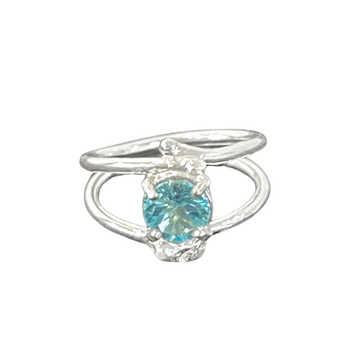 Unity Ring - Sterling Silver, Blue Topaz